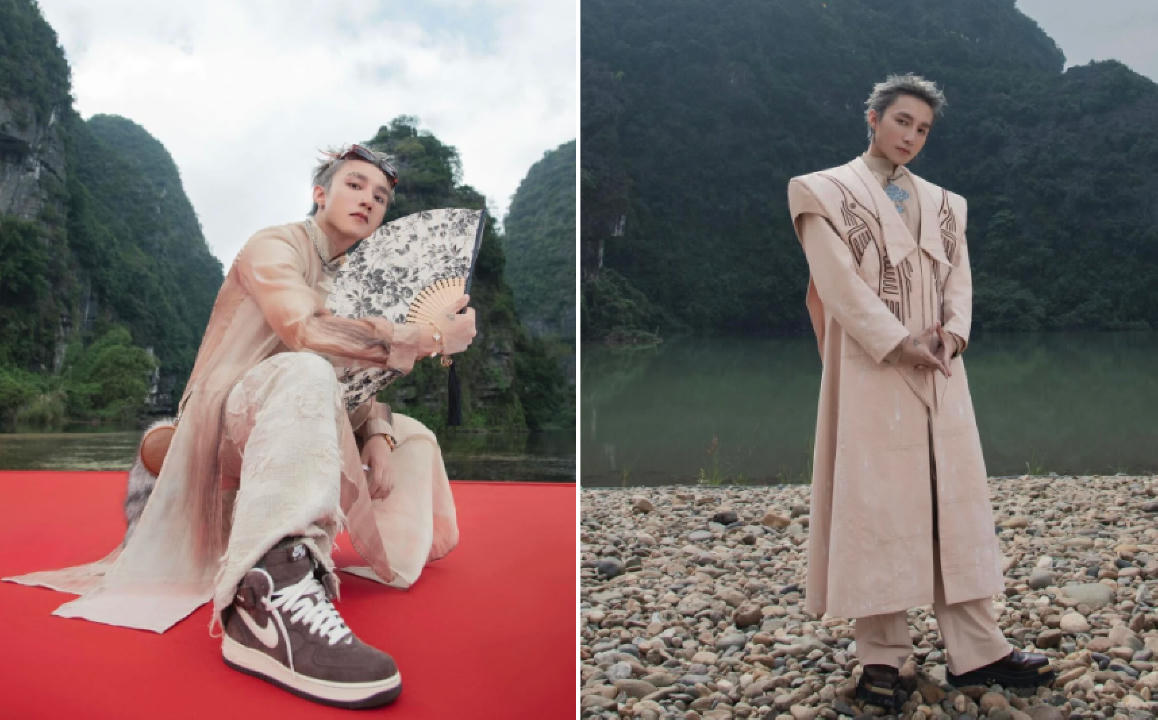 Áo Dài Cách Tân Phối Cùng Nike AF1 màu Chocolate : Tư Duy Thời Trang Đậm Chất Sử Của Sơn Tùng M-TP